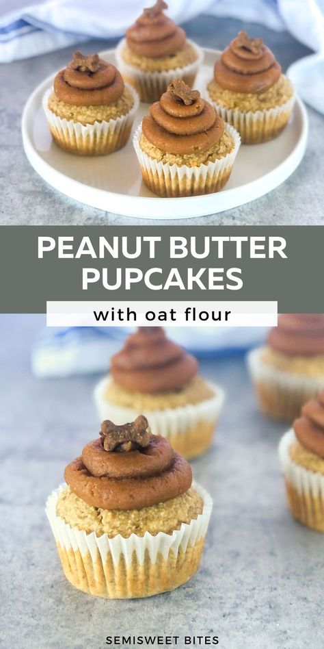 Peanut Butter Dog Cupcakes, Dog Frosting Recipe, Doggie Desserts, Pupcakes Dog, Cupcakes For Dogs Recipe, Pumpkin Peanut Butter, Pet Recipes, Animal Poses, Dog Cake Recipes