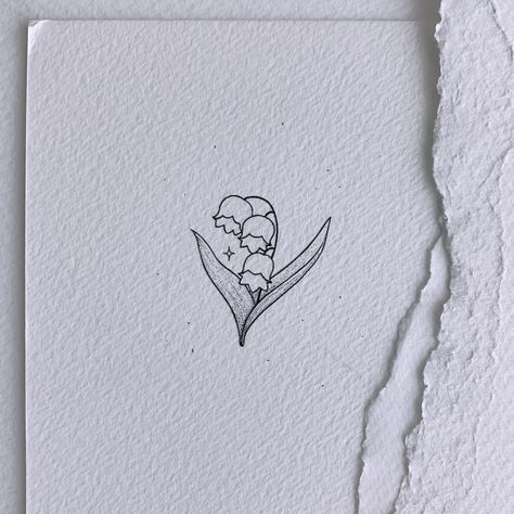 Peta on Instagram: “Lily of the valley 🌱 - - - #lilyofthevalley #jacobsladder #animalcrossing #animalcrossingnewhorizons #flower #tattoo #drawing #illustration…” Animal Crossing Lily Of The Valley Tattoo, Whimsical Botanical Tattoo, Tattoo Ideas Thick Lines, Lily Valley Tattoo, Lily Of The Valley Drawing Tattoo, Lily Of The Valley Doodle, Lilies Of The Valley Tattoo, Lily Of Valley Tattoo, Lily Of The Valley Tattoo Design