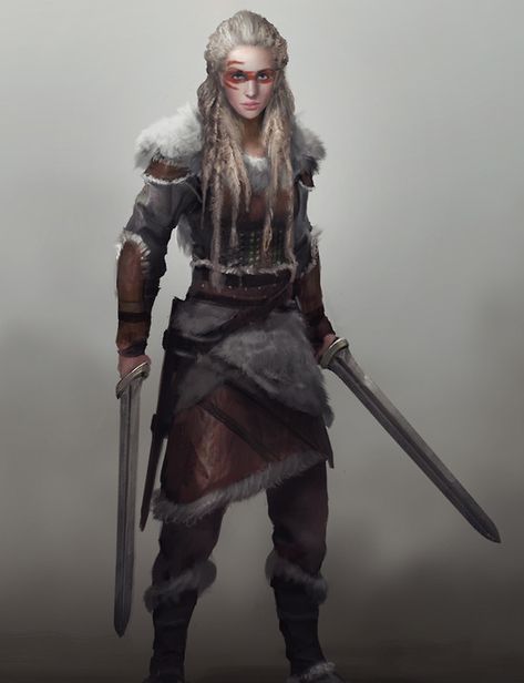 Norse Warrior Woman, Female Viking Art, Viking Woman Art, Celtic Warrior Woman, Celtic Barbarian, Viking Female Warrior, Viking Concept, Celtic Armor, Barbarian Woman