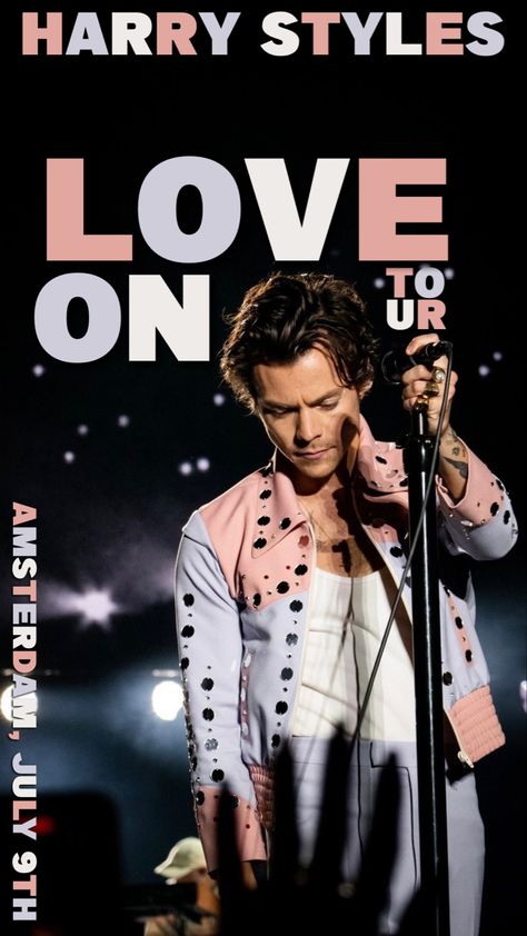 Harry Styles Amsterdam 2022, Posters Of Harry Styles, Harry Styles Lot Poster, Harry Styles Love On Tour 2023 Poster, Harry Styles Poster Love On Tour, Harry Styles Tour Poster, Harry Styles Concert Poster, Live On Tour Poster, Hslot Poster