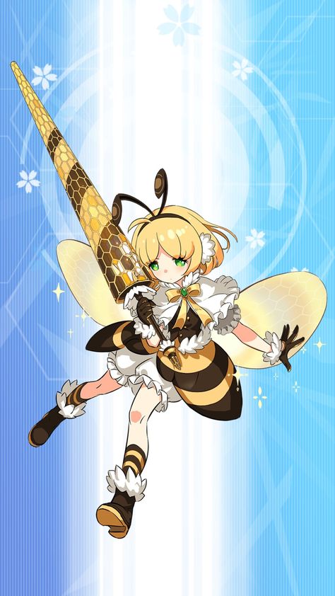 Bee Outfit Drawing, Bee Girl Character Design, Bee Oc Drawing, Bee Fursona, Bee Oc, Bee Fairy, Queen Bees Art, Female Monster, Bee Drawing