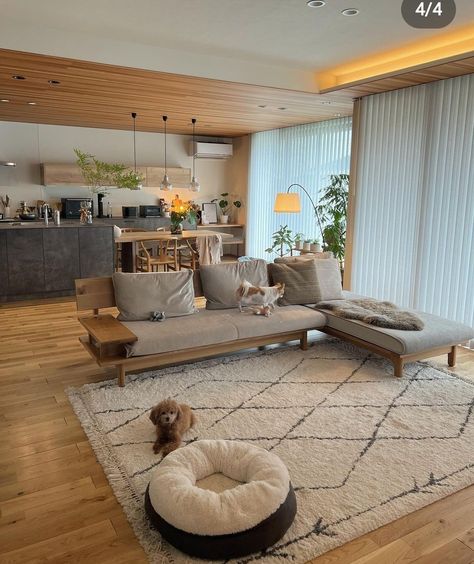 Modern Rustic Living Room, Simple Interior, Open Space Living, Minimalist Interior Design, Minimalist Interior, Interior Design Styles, Living Room Interior, Modern Living Room, Cozy House