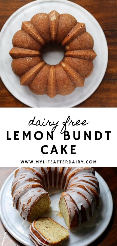 Moist Lemon Bundt Cake, Dairy Free Lemon Cake, Bunt Cake Recipe, Dairy Free Cake Recipe, Lemon Bundt Cake Recipe, Dairy Free Cake, Lemon Bundt Cake, Magnolia Table, Less Sugar