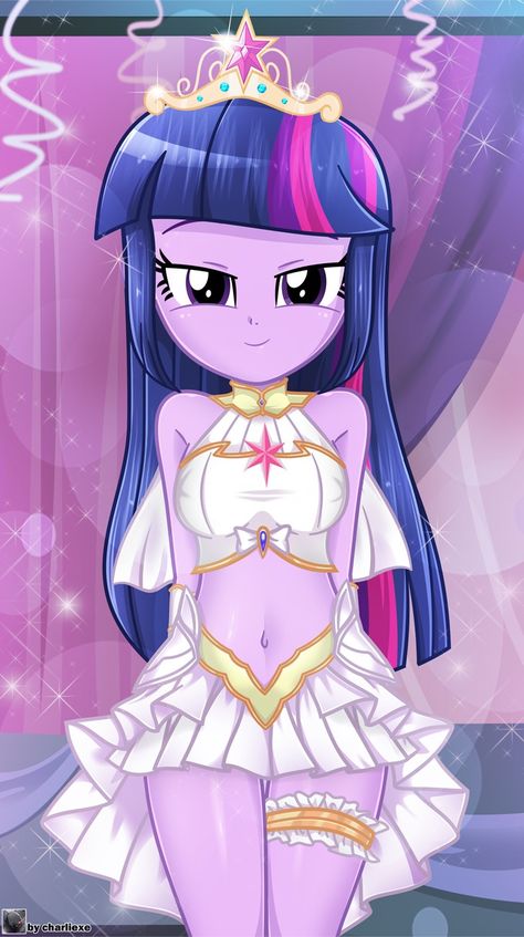 Drawing Of Princess, Sparkle Clothes, Hands Behind Back, Twilight Sparkle Human, Twilight Sparkle Equestria Girl, Lidded Eyes, The Last Story, Big Crown, Mlp Twilight