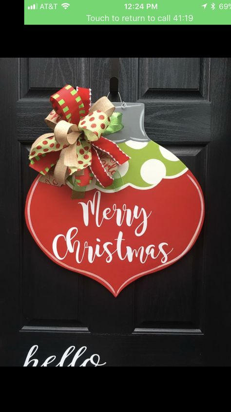 Large Wood Ornaments Diy, Christmas Door Hanger 2022, Christmas Bulb Wooden Sign, Large Wood Ornament Sign, Wooden Ornament Door Hanger, Christmas Ornament Door Hanger Red, Christmas Wood Door Signs Target, Ornament Door Hanger, Ornament Door