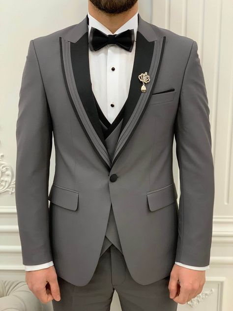 Introducing the Gray Alley Tuxedo, where timeless sophistication meets contemporary cool. Elevate your formal look with a dash of urban charm from HolloMen. Now available at Hollomen.com, because dapper style knows no boundaries. #hollomen #tuxedo #shopnow #mensfashuion #menstyle #menswear #fashion #style