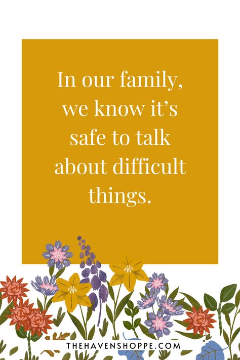 Happy Home Affirmations, Manifest Happy Family, Happy Family Manifestation, Happy Family Affirmations, Mommy Vision Board, Family Affirmations, Conversation Prompts, Pinterest Vision Board, Family Communication