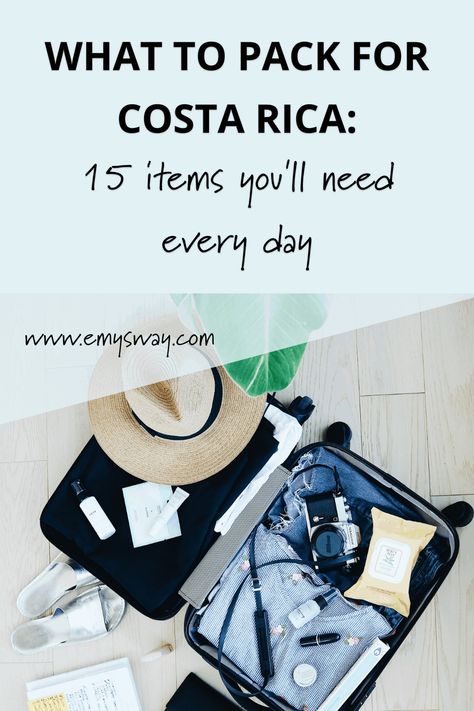 Costa Rica Travel Packing, Pack For Costa Rica, Packing List For Men, Costa Rica Packing List, Costa Rica Packing, Costa Rica Backpacking, Costa Rico, Cost Rica, Honeymoon Packing