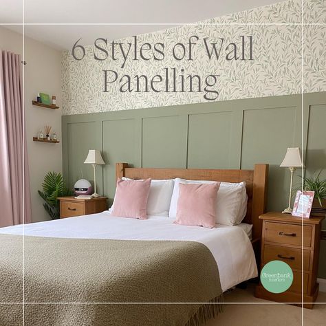 Wall panelling in a bedroom Panel Bedroom Wall, Bedroom Paneling, Bedroom Panelling, Mdf Wall Panels, Wall Panels Bedroom, Tongue And Groove Panelling, Panel Bedroom, Wall Paneling Diy, Wall Panelling