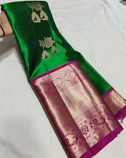 Pattu Sarees Color Combinations, Pelli Sarees, Saree Types, Traditional Saree Blouse Designs, Kanchivaram Saree, Kanchivaram Silk Saree, Saree Color Combinations, Half Saree Function, Kalamkari Dresses