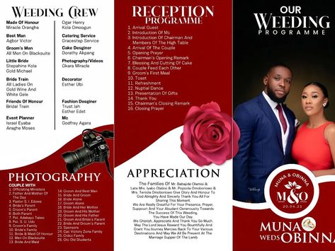 Consistency will always be the rule of the game 🎯 If you aren't consistent in your doings you won't see the desire results that you want. Fictional Weeding programme design by Xtasy Desgns 😧 #explorerpage #weeding #weedingprogram #xtasydesgns #coreldraw #digitalart #graphicdesigndaily Wedding Programme Ideas, Wedding Programme Design, Wedding Program Ideas, Programme Design, Wedding Programme, Wedding Graphic Design, Wedding Program Design, Vintage Typography Design, Photoshop Backgrounds Backdrops