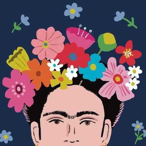 THEY DRAW…Gardens! on Instagram: "Illustration by @fzamanart — I love portraits of Frida Kahlo featuring her iconic crown of flowers. Thanks to illustrator Farida Zaman for this beautiful illustration! The necklace is gorgeous. — #awesomeillustrator #portraitillustration #theydrawandgarden" Frida Kahlo Illustration, Frida Kahlo Paintings Illustration, Self Portrait Frida Kahlo, Frida Kahlo Drawing, Frida Khalo Paintings Portraits, Frida Kahlo Flowers Paintings, Frieda Kahlo Artwork Self Portraits, Crown Illustration, Frida Kahlo Art