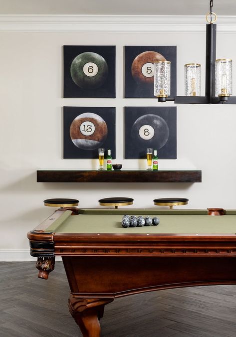 Entertainment Retreat - Grey Hunt Interiors Bonus Room Design, Hunted Interior, Billiards Room, Virginia Photography, Billiard Room, Bonus Room, Billiard Table, Billiards, Vacation Home