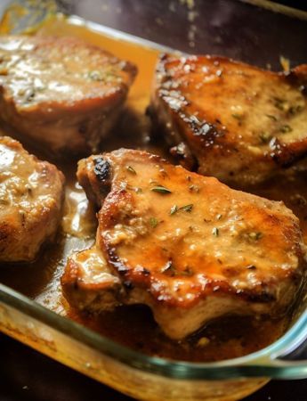 Mama drenches pork chops in the most decadent sauce. This recipe is to die for Smothered Baked Pork Chops, Butterfly Pork Chop Recipes, Center Cut Pork Chop Recipes, Butterflied Pork Chops, Sauce For Pork, Healthy Pork Chops, Center Cut Pork Chops, Healthy Pork, Smothered Pork Chops