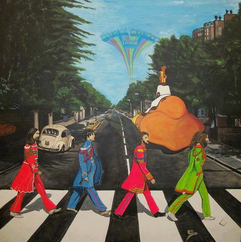 Beatle albums Beatles Fan Art, Buda Wallpaper, Road Crossing, The Beatles 1, Beatles Sgt Pepper, Crossing The Street, Beatles Albums, Arte Indie, Beatles Pictures