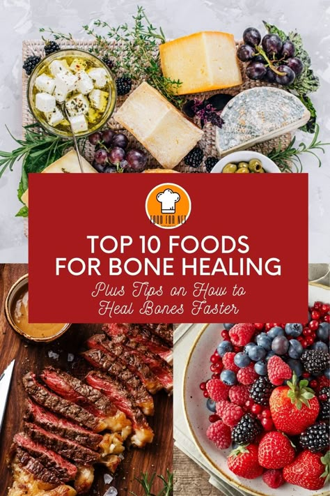 Bone Healing Foods, Food For Strong Bones, Osteoporosis Diet, Low Fiber Foods, Fracture Healing, Bone Healing, Recovery Food, Bone Fracture, Healing Recipes