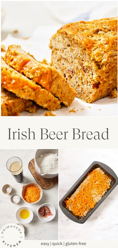 I LOVE fresh-baked bread but don’t always have the time to make it. That’s what I like about this Beer Bread recipe – you just mix everything together, pour it into a loaf pan, and bake! So easy! Cheesy Beer Bread Recipe, Soda Bread Recipe, Beer Bread Recipe, Holidays Recipes, Loaf Cakes, Irish Beer, Guinness Beer, Fall Recipes Healthy, Sweet Potato Chili