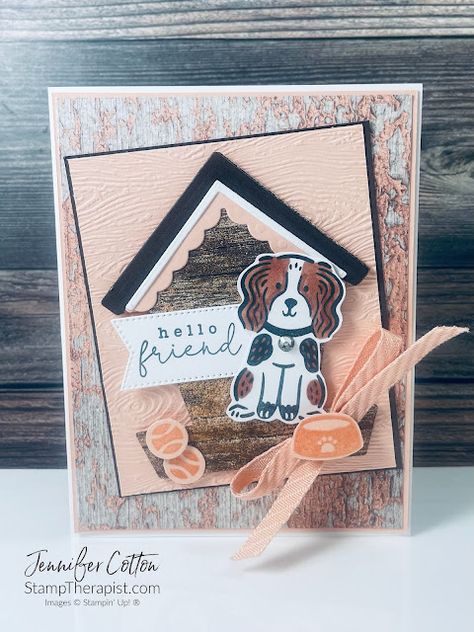 The Stamp Therapist: Three Cards with the Pets & More set by Stampin' Up! Stampin Up Pets And More Cards, Pets And More Stampin Up Cards, Stampin Up Pet Sympathy Cards, Stampin Up Pets And More, Scrapbook Club, Pet Sympathy Cards, Masculine Birthday Cards, Card Crafting, Changing Leaves