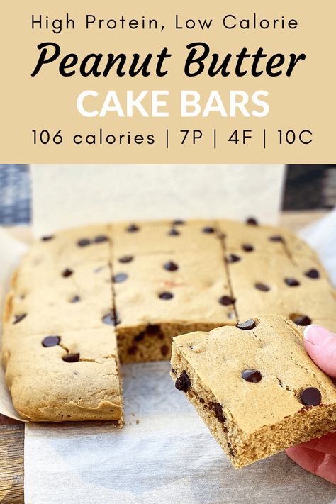 Low Calorie Peanut Butter Recipes, Low Calorie Protein Bar Recipe, Protein Bar Recipes Low Calorie, Low Cal Protein Desserts, Low Cal Protein Bar, Low Cal Sweet Treats, High Protein Low Cal Desserts, Low Calorie Bars, Protein Bars Low Calorie