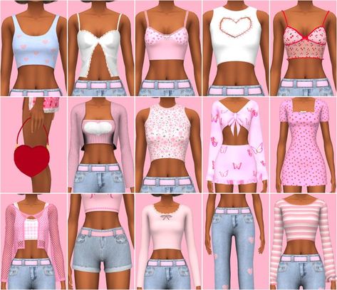 Sims 4 y2k cc top clothes mcbling patreon ts4 cc Clothes Pack Sims 4 Cc, Sims 4 Cc Clothes Patreon Cute, Y2k Sims4 Cc, Sims Clothes Patreon, Sims 4 Cc Clothes Patreon Maxis Match, Sims Y2k Clothes, Maxis Match Sims 4 Cc Patreon, Sims 4 Cc Clothes Maxis Match Top, Sims 4 Cc Tops Y2k