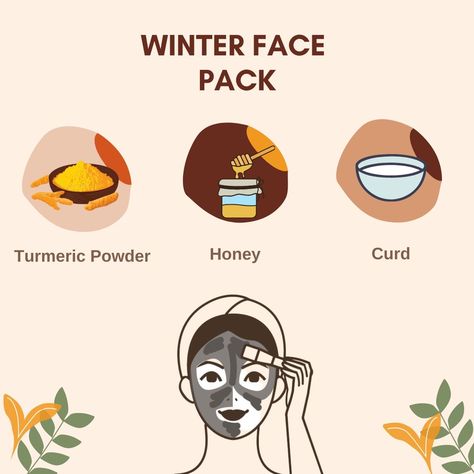 Winter Face Mask For Oily Skin, Winter Face Pack For Glowing Skin, Facepack For Glowing Skin, Turmeric Face Pack, Oily Skin Face, Homemade Face Mask, Turmeric Face, Winter Face Mask, Skin Face Mask