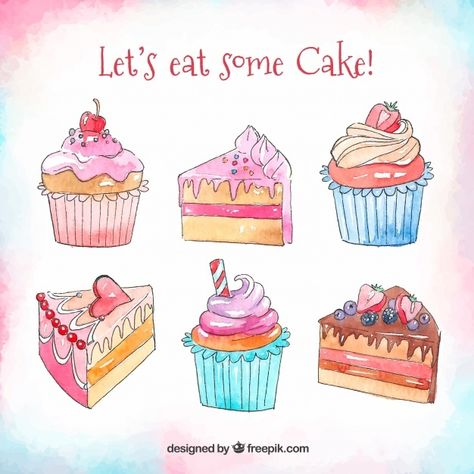 Pack de tartas de cumpleaños de acuarela | Free Vector #Freepik #freevector #acuarela #comida #cumpleanos #invitacion Rosa Vector, Watercolor Birthday, Birthday Cakes, Premium Vector, Graphic Resources, Vector Free, Food And Drink, Birthday Cake, Pastel