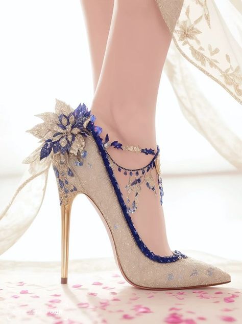 Fantasy Heels, Fairy Heels, Princess Heels, Whimsical Shoes, Trendy High Heels, Dreamy Design, Feel Like A Princess, Fairy Shoes, Fancy Heels