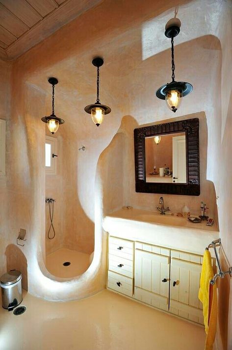 Bathroom Tray Decor, Bathroom Tiles Design, Bathroom Tiles Design Ideas, Design Small Bathroom, Modern Bathroom Designs, Casa Hobbit, Bathroom Big, Earthship Home, Mud House