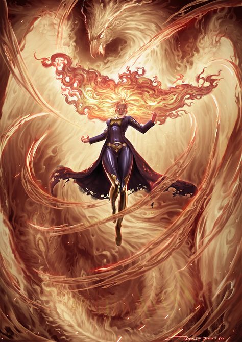 Phoenix Marvel, Phoenix Artwork, Star Fire, Jean Grey Phoenix, Witch Queen, Women Warriors, Phoenix Art, Dark Phoenix, Arte Obscura