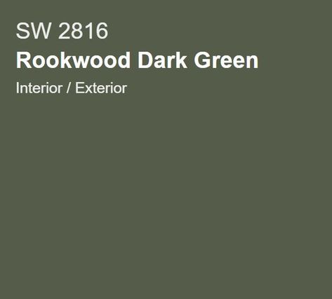 Rockwood Dark Green Sw, Sw Rookwood Dark Green Exterior, Dark Rich Green Paint, Behr Deep Viridian, Dark Green Paint Swatch, Energy Colors, Violet Brown, Brown Coffee, Primary Bedroom