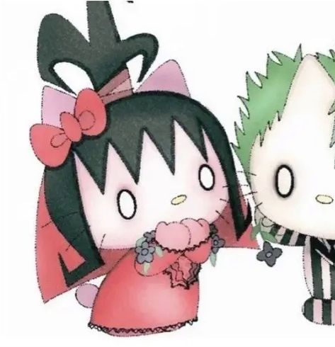 Halloween edition!! Beetlejuice Matching Pfp, Halloween Profile Pics, Cool Pfps For Discord, Hello Kitty Pfp, Kitty Pfp, Cute Zombie, Duos Icons, Beetle Juice, Cute Couple Gifts