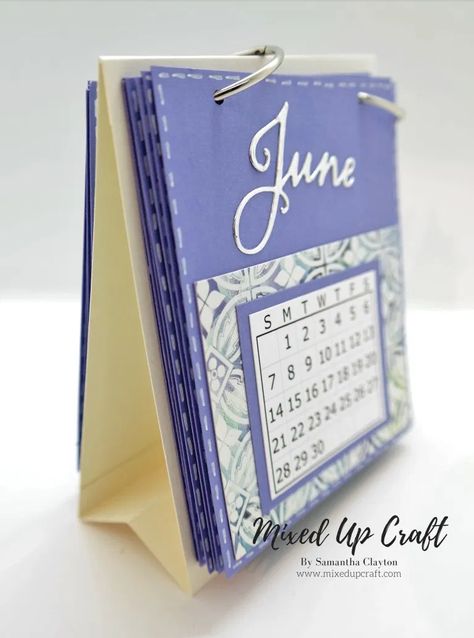 Handmade Desk Calendar, Flip Desk Calendar, Homemade Calendar, Small Desk Calendar, Diy Desk Calendar, Calendar Holder, Small Calendar, Mini Desk Calendar, Easel Calendar