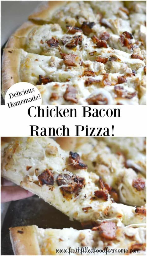 Bacon Ranch Pizza, Ranch Pizza, Chicken Bacon Ranch Pizza, Pizza Calzones, Pizza Flatbread, Pizza Recipes Homemade, Chicken Bacon Ranch, Pizza Pie, Bacon Ranch