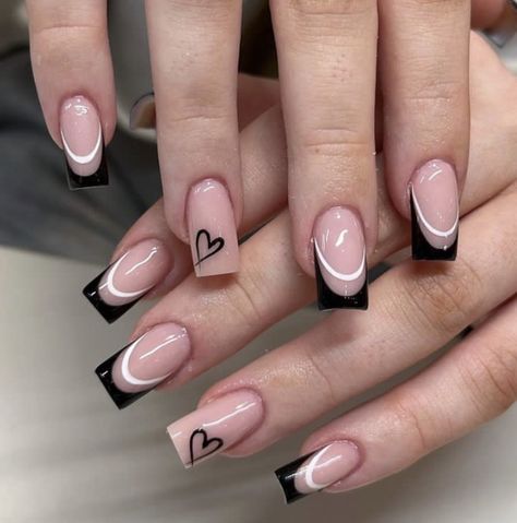 Nail Art Inspo, Nails Art Ideas, Art Designs Ideas, Simple Gel Nails, Girly Acrylic Nails, Work Nails, French Tip Acrylic Nails, Short Square Acrylic Nails, Acrylic Nails Coffin Short