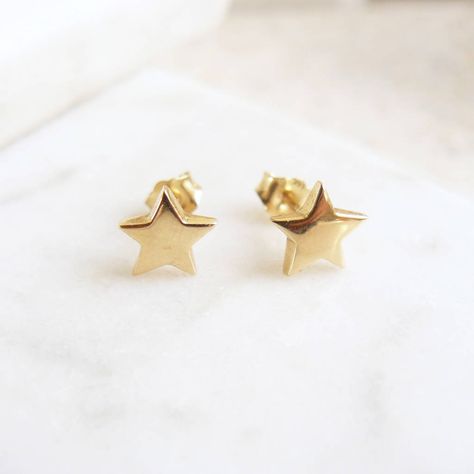 Simple Gold Earrings, Gold Star Earrings, Lime Tree, Star Stud Earrings, Stud Earrings Gold, Golden Earrings, Tiny Star, Star Earrings Stud, Tiny Earrings