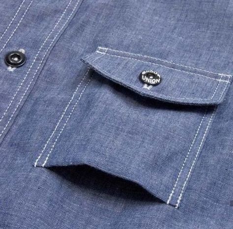 Shirt Pocket Designs Men, Pockets Fashion Details, Detail Couture, Pocket Designs, Menswear Details, Mens Designer Shirts, Shirt Detail, African Men Fashion, Clothing Details