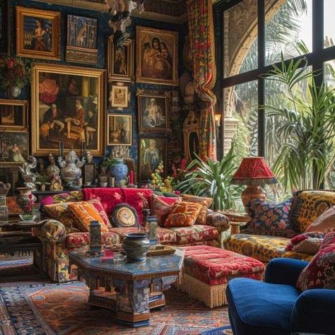 Eclectic Interior Design Vintage, What Is Boho, Reclaimed Decor, Maximalist Living Room, Interior Design Secrets, Maximalist Interior Design, Amazing Rooms, Maximalist Interior, Maximalist Design