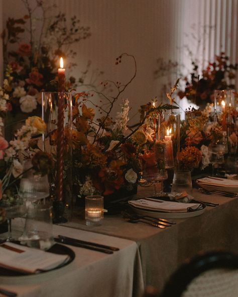 All the moody fall vibes Planning and design @lauren_blushandbowties @blushandbowties Photos @innayas Venue @archivestudiosto Florist @huntandgatherfloral Stationery @paperandposte Rentals @divinefurniturerental @simplybeautifuldecor @splendidsettings @eventuredesign #torontowedding #tablescape #weddingcentrepiece #modernwedding #antibride #stylishwedding #wedding #weddingday #weddingphotography #topweddingphotography #bridal #weddings #weddinginspiration #weddingideas #weddingphoto #... Autumn Wedding Florals, Moody Fall Wedding, Toronto Wedding, Burgundy Wedding, Autumn Wedding, Wedding Florals, Centre Pieces, Stylish Wedding, Fall Vibes