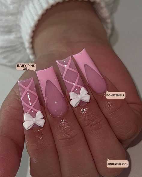 Strawberry Shortcake Nails Designs, Strawberry Shortcake Nails, Paznokcie Hello Kitty, Acrylic Toe Nails, Punk Nails, Girly Acrylic Nails, Simple Acrylic Nails, French Acrylic Nails, Fake Nails With Glue