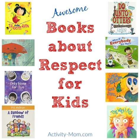 8 Awesome Books about Respect for Kids - The Activity Mom Room For Two Kids, Recess Queen, Respecting Others, Teaching Kids Respect, Teaching Respect, 1st Grade Books, Teaching Art Elementary, Mean Jean, Friend Activities