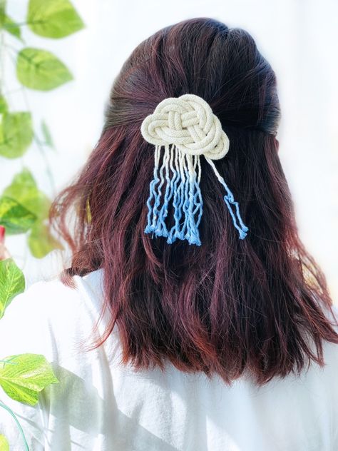 Macrame Hair Accessories, Macrame Hair Clip, Macrame Brooch, Macrame Cloud, Macrame Headband, Macrame Accessories, Macrame Baby, Flower Hair Band, Macrame Knots Pattern