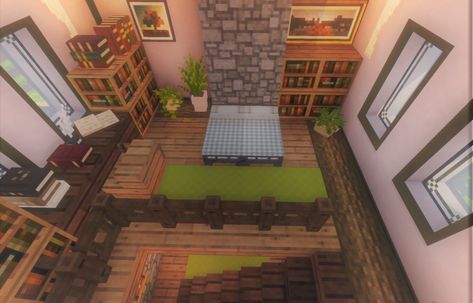 Minecraft Cute Bedroom, Minecraft Room Ideas In Game Bedroom, Minecraft Room Ideas In Game, Minecraft Couch, Minecraft Room Ideas, Minecraft Room Designs, Mansion Minecraft, Interior Design Minecraft, Minecraft Room Decor