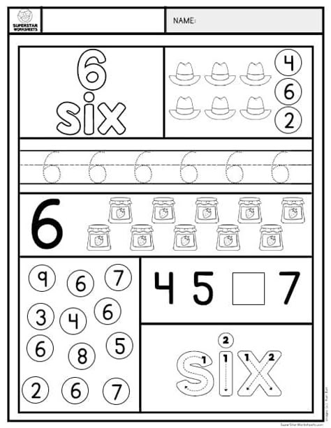 Number 6 Kindergarten Worksheets, Number Six Worksheet, Preschool Number 6 Worksheets, All About Numbers Preschool, Number 6 Tracing Worksheets, Number 6 Worksheet Kindergarten, Number 8 Worksheets For Preschool, Number 6 Worksheets For Preschool, Number 6 Activities For Preschool