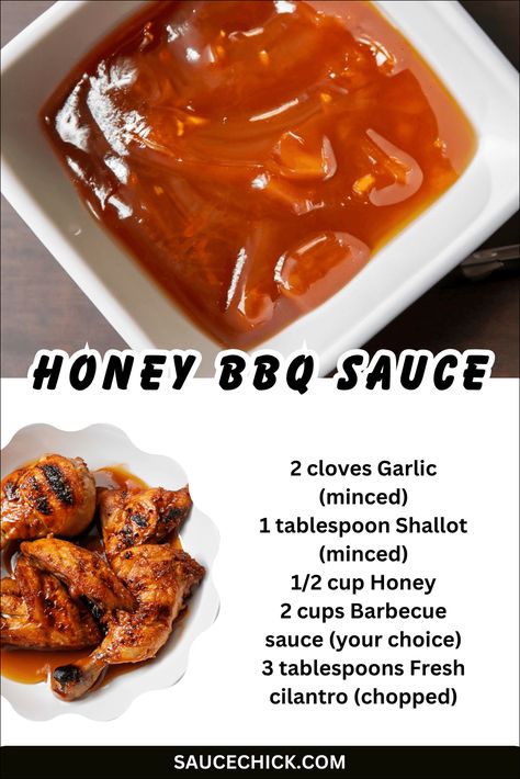 Honey BBQ Sauce Recipe: Sweet and Smoky Perfection Honey Bbq Sauce Recipe, Barbecue Dishes, Bbq Chicken Dip, Homemade Chinese Food, Honey Bbq Sauce, Homemade Sauce Recipes, Barbecue Sauce Recipes, Asian Sauce, Honey Sauce