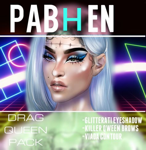 Sims 4 Cc Drag, Sims 4 Drag Queen Cc, Cc For Sims 4, Sims Makeup, Cc Makeup, Drag Queen Outfits, Drag Queen Makeup, Makeup Cc, Marlon Teixeira