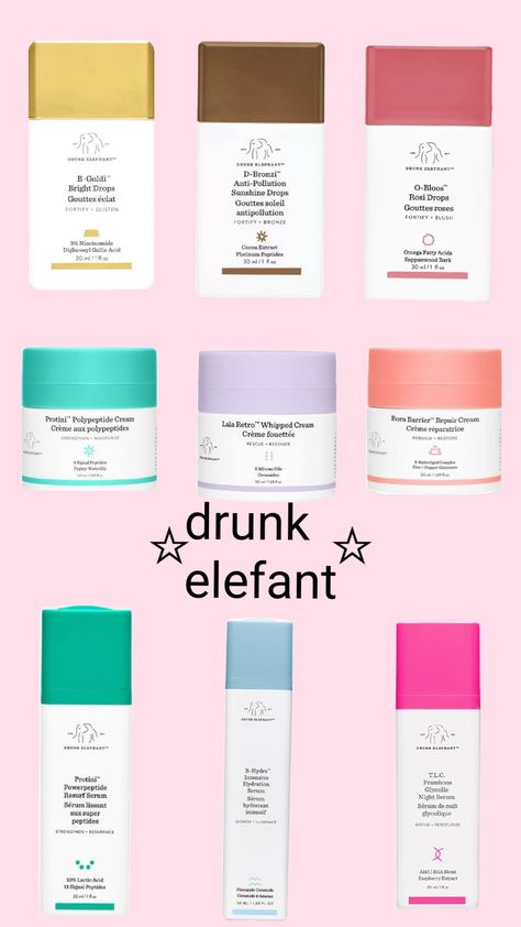 Paper Drunk Elephant, Elephant Skincare, Drunk Elephant Skincare, Paper Duck, Drunk Elephant, Bday Ideas, Hogwarts, Eden, Sephora