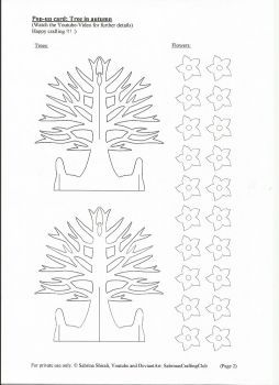 Pop up card tree page 2 by SabrinasCraftingClub Paper Tree Template, Pop Up Tree, Kirigami Patterns, Birthday Card Template Free, Note Card Template, 3d Templates, Pop Up Card Templates, Tree Templates, Id Card Template