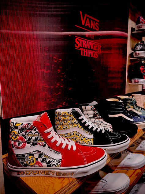 Stranger things vans Stranger Things Vans, Vans Hi, High Top Vans, Vans High Top Sneaker, Vans Sk8, Vans Shoes, Shoe Collection, Stranger Things, Old School