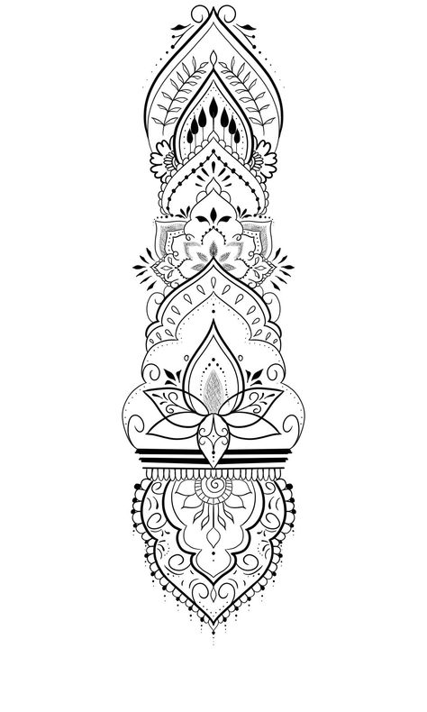 Mandala Hand Tattoo For Women Stencil, Forearm Tattoo Stencil Women, Mandala Sleeve Tattoo Design, Mandala Sleeve Tattoo Women, Ornamental Tattoo Design Arm, Mandala Tattoo Sleeve Women, Forearm Mandala Tattoo, Simple Mandala Tattoo, Mandala Arm Tattoos