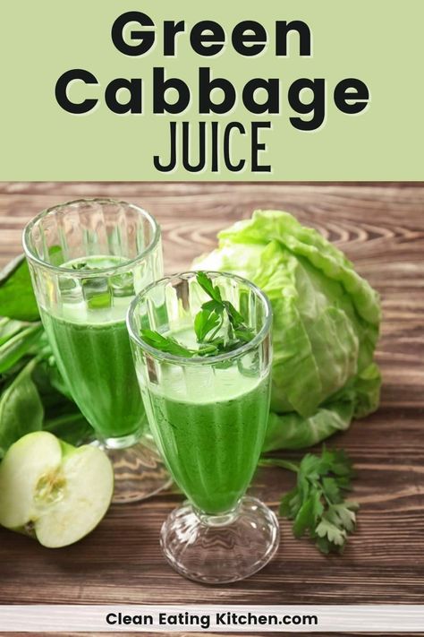 Cabbage Juice Recipe, Inflammatory Drinks, Juice In A Blender, Diy Juice Cleanse, Best Green Smoothie Recipes, Detox Cleanse Recipes, Juicing Recipes For Beginners, Vegetable Juice Recipes, Diy Juice